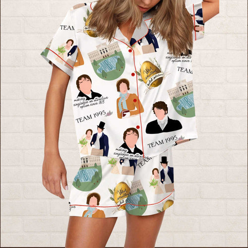 1995 Pride And Prejudice Silky Satin Pajama Set