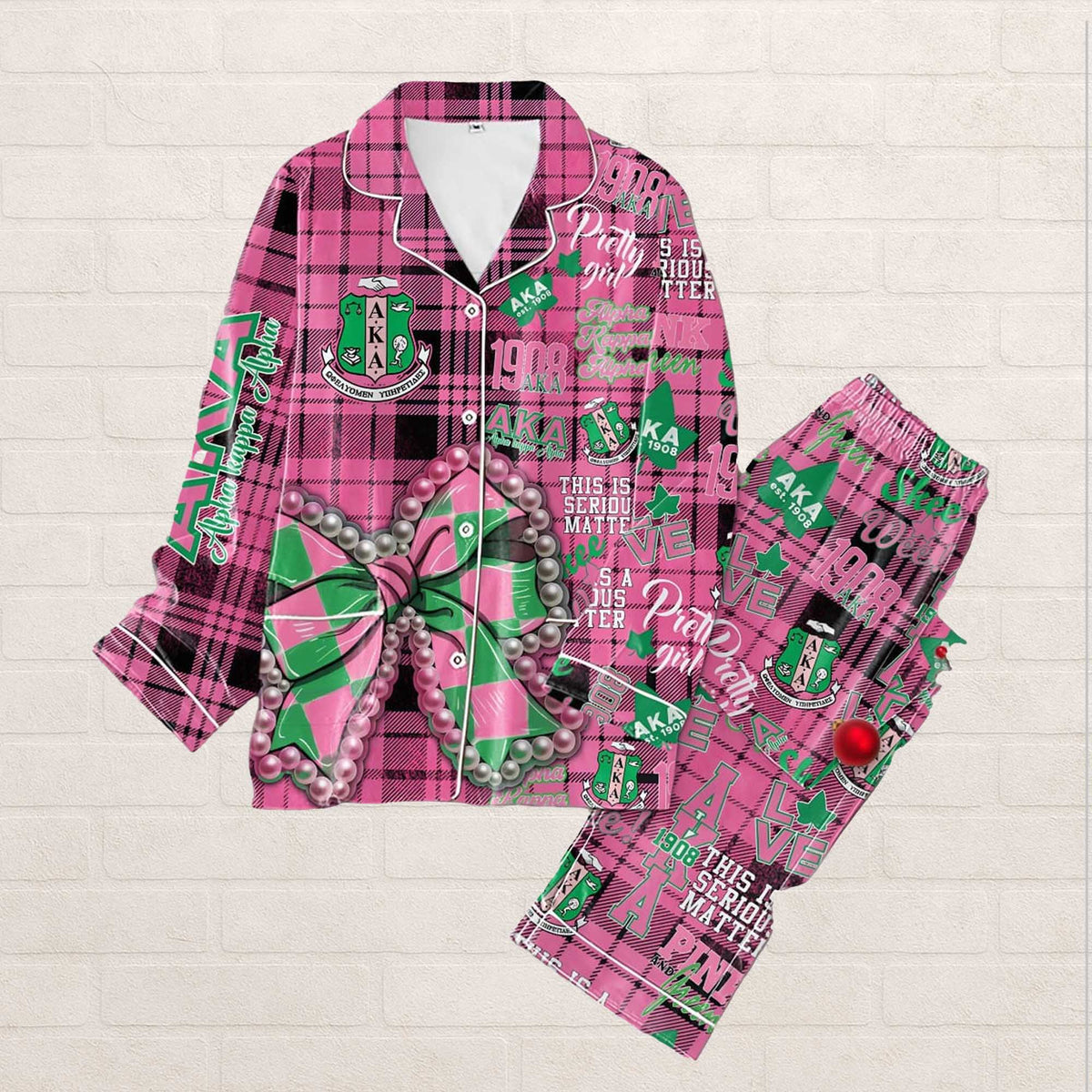 AKA Alpha Kappa Alpha This Is Serious Matter Pajama Set For Women