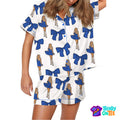 Am I Okay Silky Satin Pajama Set For Women