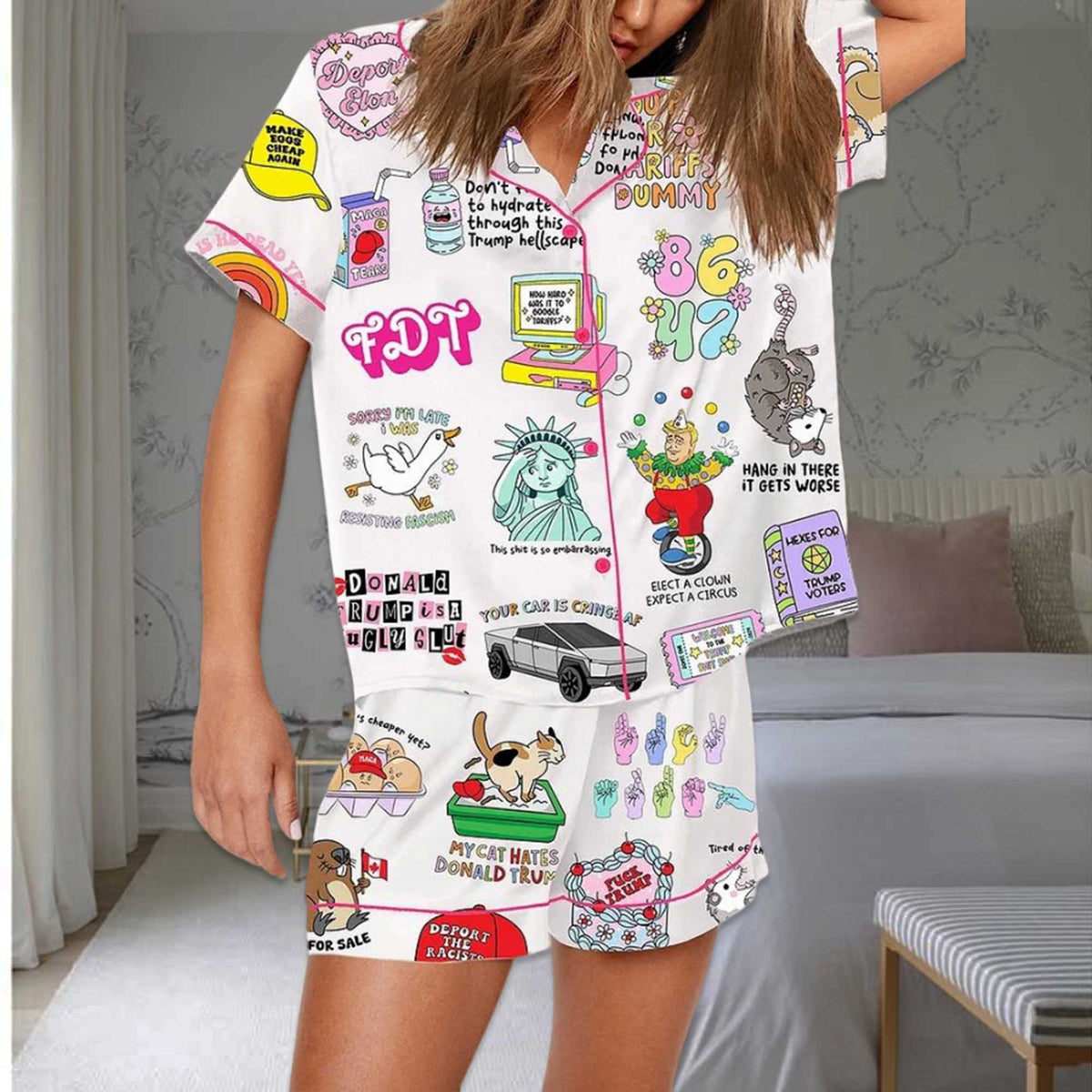 Anti Maga Resist Pajama Set