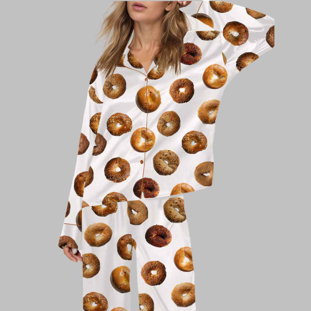 Bagel Satin Pajama Set