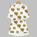 Chicken Kiwi Cake Art Print Pajama Set