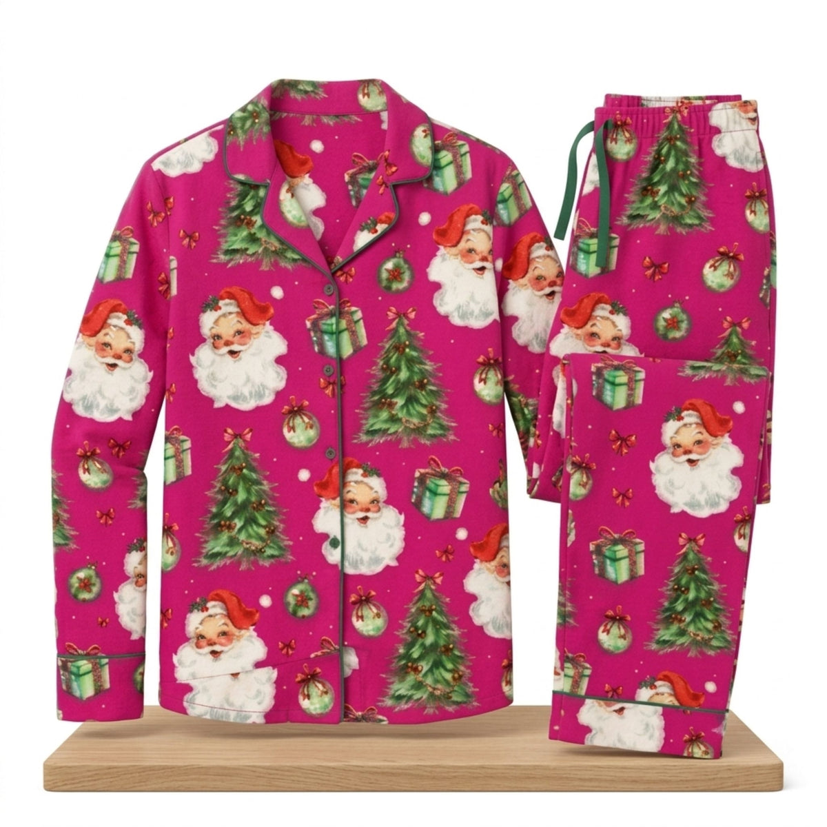 Christmas Holiday Silky Satin 2026 Pajama Set