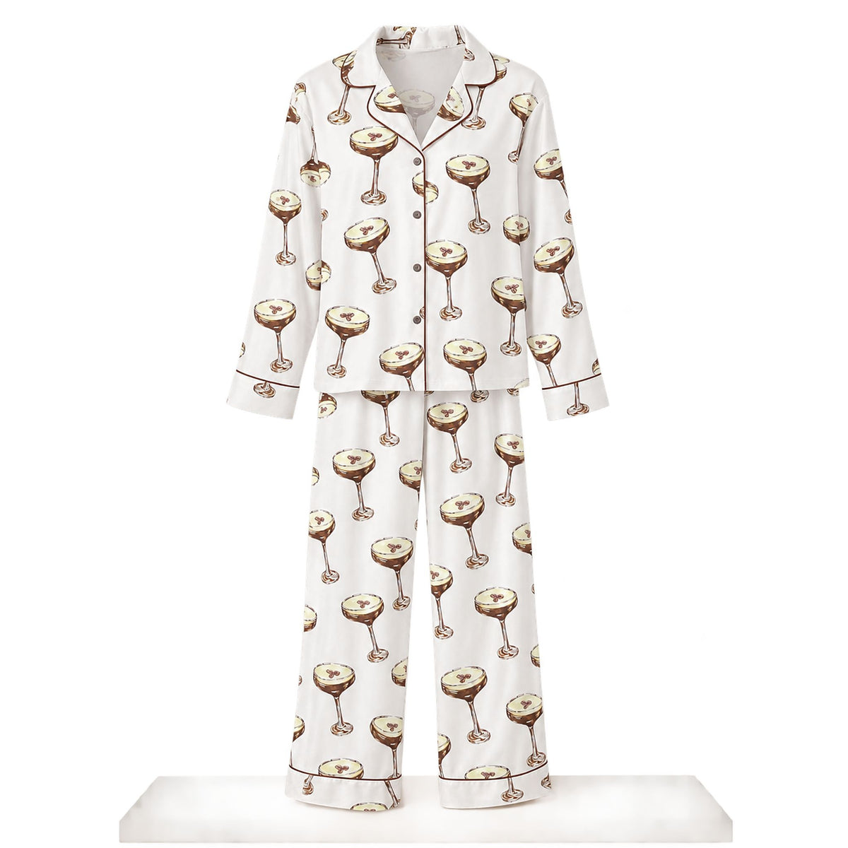 Espresso Martini Satin Pajama Set