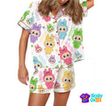 Labubu Satin Pajama Set For Women