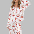 Santa Yoga Satin Pajama Set