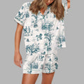 Shooting Silky Satin Pajama Set