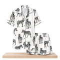 Zebra Satin Pajama Set