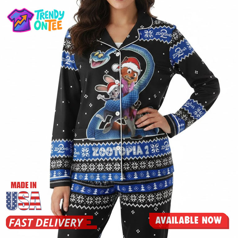 Zootopia 2 Christmas Pajamas Set