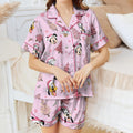 Disney Mickey & Friends Christmas Pink Tree Pyjamas Set, Pink Christmas Tree Pjs, Mickey's very merry Christmas shirt, WDW Disneyland trip