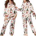 Santa & Reindeer Christmas Pajamas for Women, Festive Holiday Sleepwear
