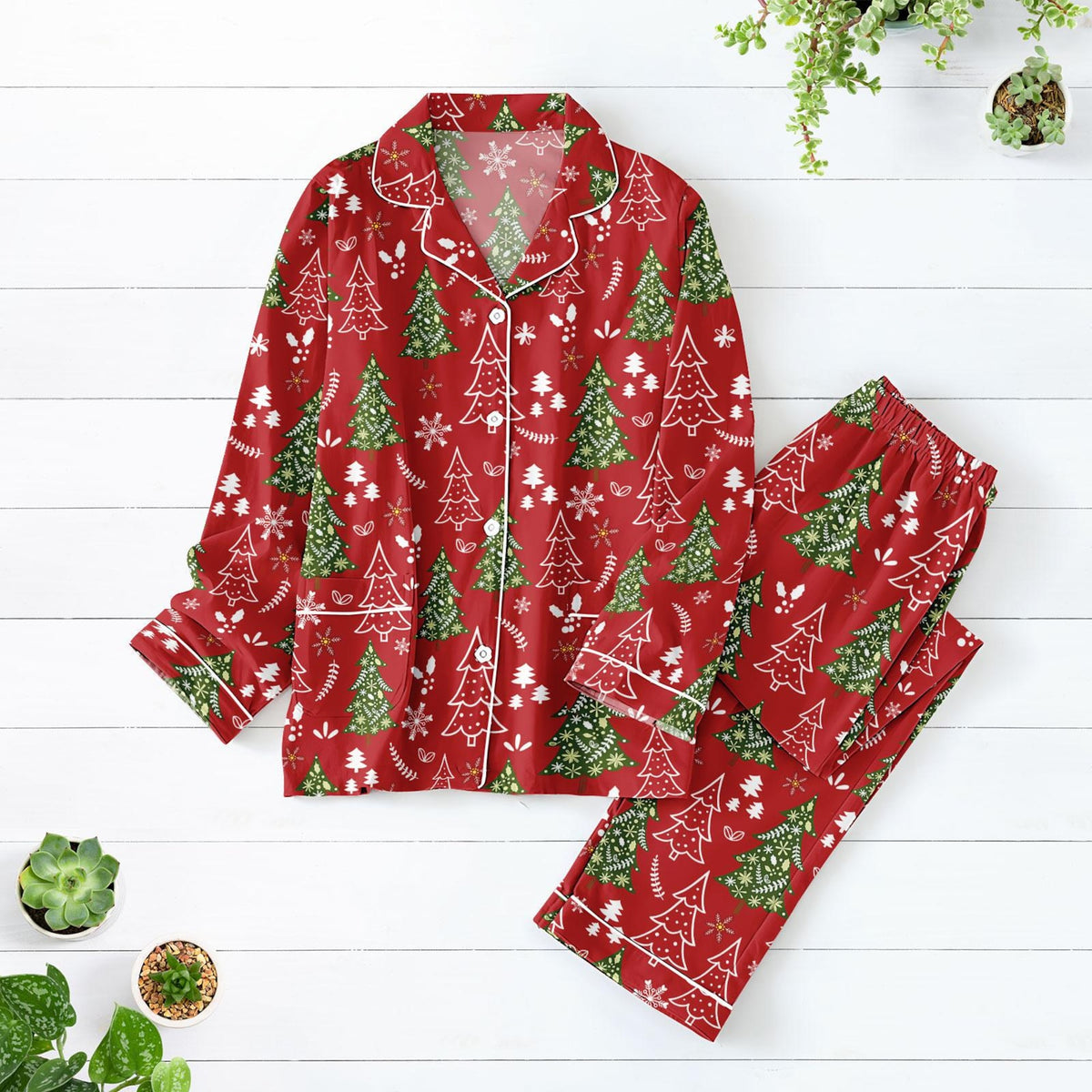 Christmas Tree Pajamas Set, Merry Christmas Matching Family Pajamas, Pine Tree Loungewear, Funny Xmas Holiday Pajamas, Christmas Gifts