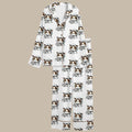 Nope Not Today Cat Satin Pajamas, Coffee Kitten Loungewear, Grumpy Cat Sleepwear Set