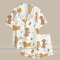 Dachshund Martini Pajama Set, Wiener Dog PJs, Hot Dog Loungewear, Cute Cocktail Sleepwear, Dog Mom Gift, Funny Womens Pajamas