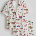 Kentucky Derby Pajama Set for Women, Horse Racing Lounge Set, Mint Julep Sleepwear, Derby Party Outfit, Cute Southern Pajamas, Gift for Her