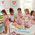 Mini Medics Satin Pajama Set – Nursing Student Loungewear, Medical Professionals Short PJs