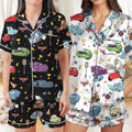 Disney Cars Pajamas Shirt, Disney Sleepwear Set, Cars Pixar Character, Disney Fan Gift,Disney Pajamas Characters,Mc Queen Mater Sally Hudson