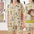 Toy Story Pajamas Set,Cute Woody Buzz Lightyear T-rex Slinky Dog Pjs,Toy Story Character Sleepwear Set,Disney Pixar Fan Shirt,Disney Family