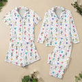 Mickey Mouse Donald Duck Goofy Pluto Mickey Balloons Pajamas Set, Colorful Disney Balloon Sleepwear, Holiday Party Group Pjs