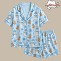 Matching Christmas Pajamas Set, Cute Snowman Holiday PJs, Family Xmas Pajama, Satin Winter Sleepwear, Cozy Christmas Gift for Her