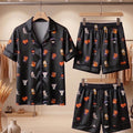 Halloween Pajamas Set, BT Cute Character Sleepwear, Black PJs Women, Spooky Season Loungewear, Matching Couples Gift, Cozy Shorts
