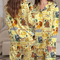 The Lion King Pajamas Set, Cute Cartoon Women Sleepwear, Disney Lion King Pjs, Silk Button Up Loungewear,Hakuna Matata PJS, Animal Kingdom