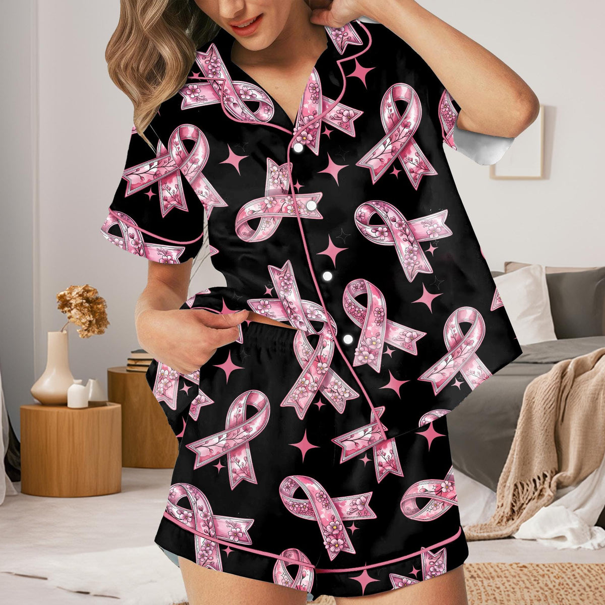 Western Pajama Set - Horse and Coquette Bow Pajamas - Cowgirl Bachelorette Sleepwear, Horse Lover