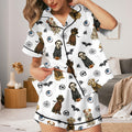 Women's Pajama Set – Champagne & Pearls Print Sleepwear – Bridal Shower Gift, Girls' Night In