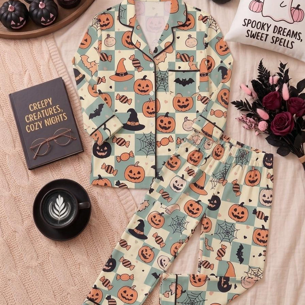 Let's Get Spritzed Pajamas – Orange Summer Sleepwear –Cocktail Loungewear - Bachelorette Party , Summer Girls Trip