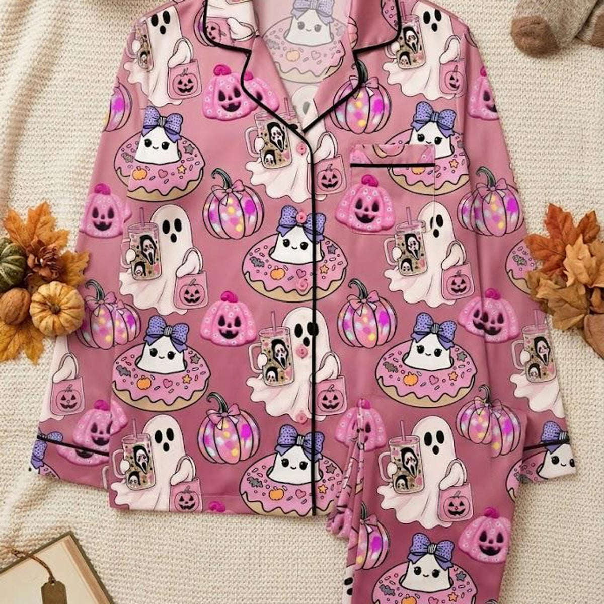 Women's Wedding Pajamas, Romantic Line Art Sleepwear, Button Up Lounge Set, Gift for Bride