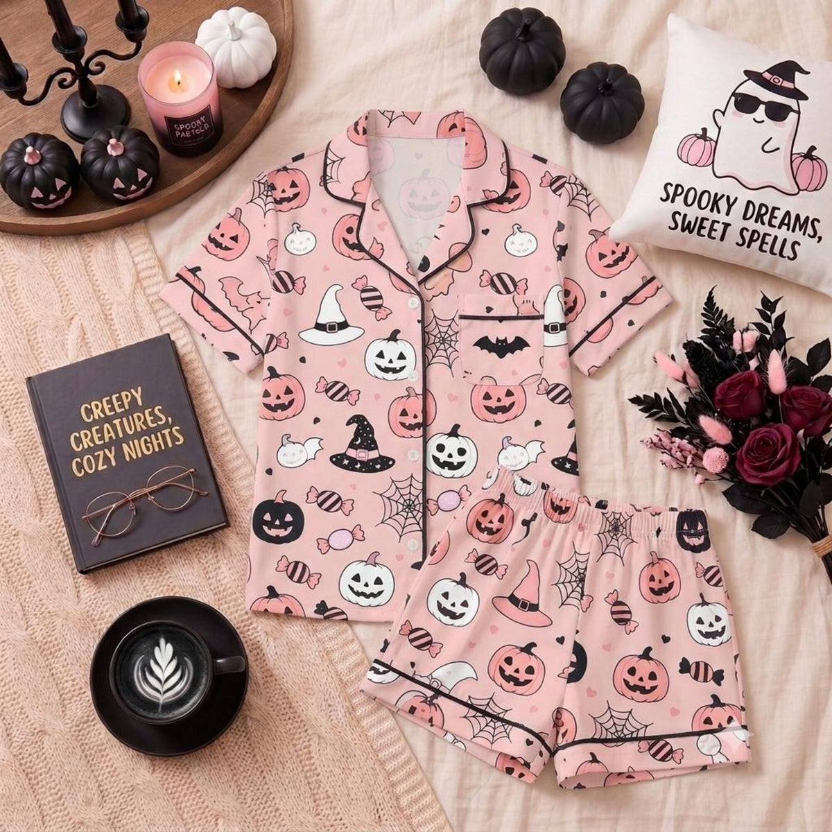 Women Wedding Pajama Set, Bride Lounge Outfit, Fairytale Bridal Sleepwear