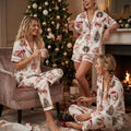Mahjong Christmas Pajamas Set - Vintage Mahj & Bright Matching Sleepwear - Ideal Christmas Party, Lounge Gift