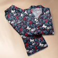 Umbreon Meowth Zorua Zoroark Pajama Set, Couple Button Up Pajamas, Long Sleeve Character Sleepwear, Pajama Gift for Him Her
