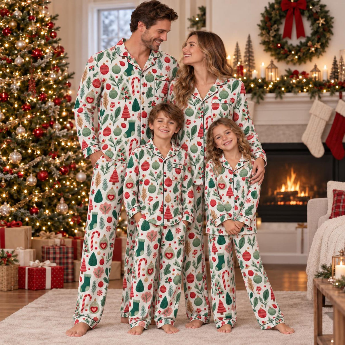 Matching Family Christmas Pajamas, Festive Holiday Pajama Sets, Christmas Sleepwear, Family Outfits, Cozy Gifts