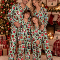 The Santa Clause Christmas Movie Satin Pajama Set, Green Santa Matching Family PJs, Adults Kids Shorts or Long Pants