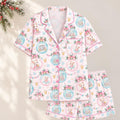 Christmas Nutcracker Bear Mouse Castle PJs, Pink Ballerina Christmas Pajamas, Nutcracker Ballet PJs, Matching Family Pajamas for Women Kids