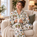 Cozy Fall Pajama Set, Bookish Autumn Pajamas, Small Town Inspired Sleepwear, Long Sleeve Fall PJs, Reader Gift for Her