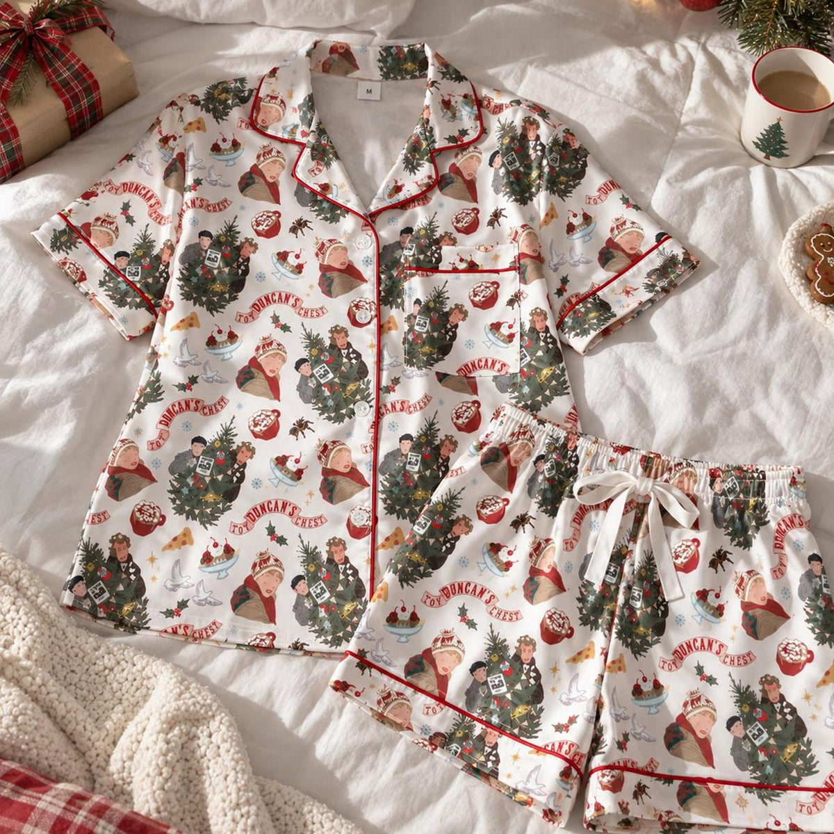 Hydrangea Pajamas Set - Hydrangea Loungewear - Birthday Gift for Her - Bridal Party, Floral Pjs