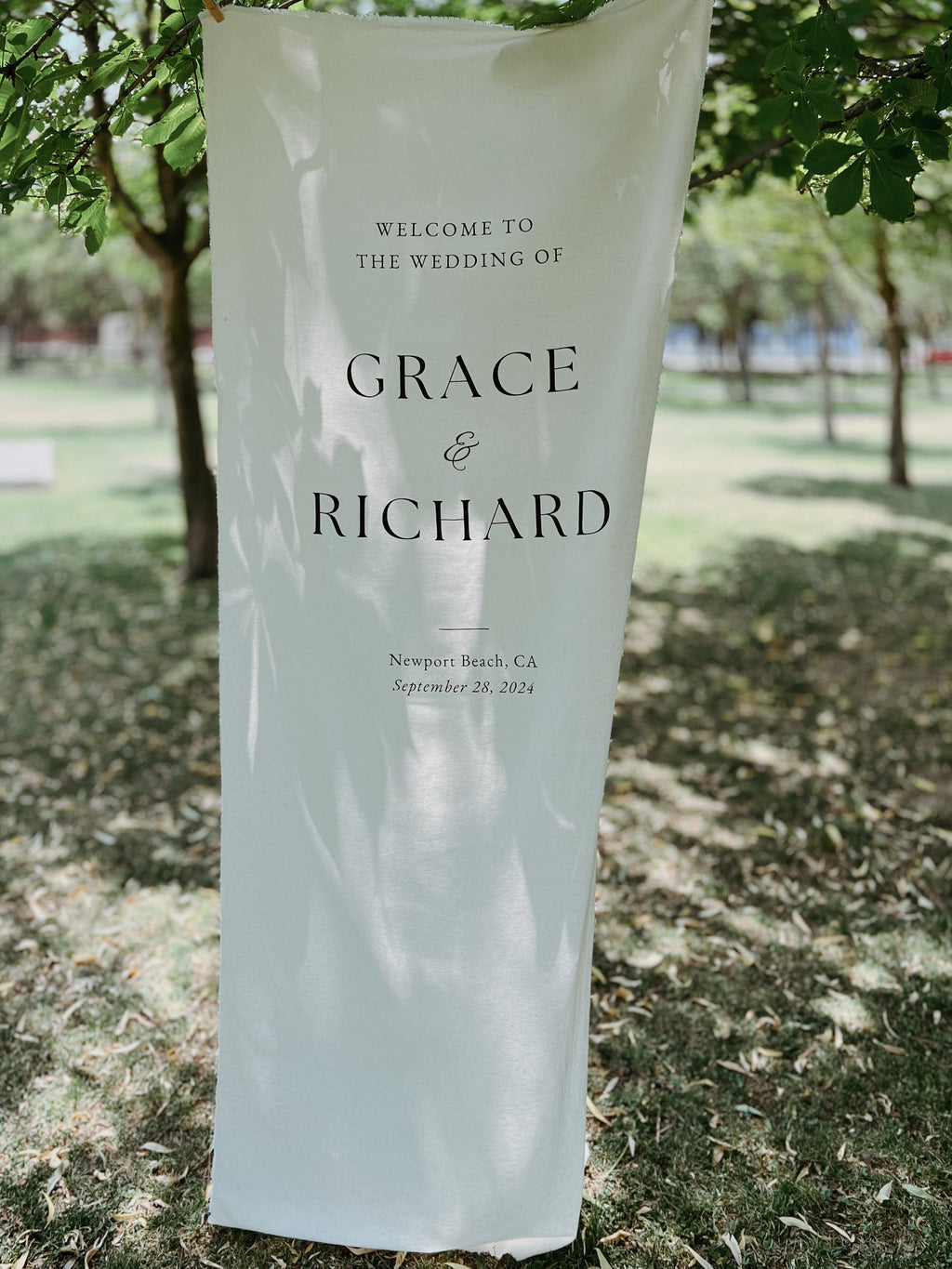 Fabric Wedding Welcome Sign, Personalised Wedding Welcome Sign, Fabric Sign, Custom Linen Wedding Sign, Welcome Sign