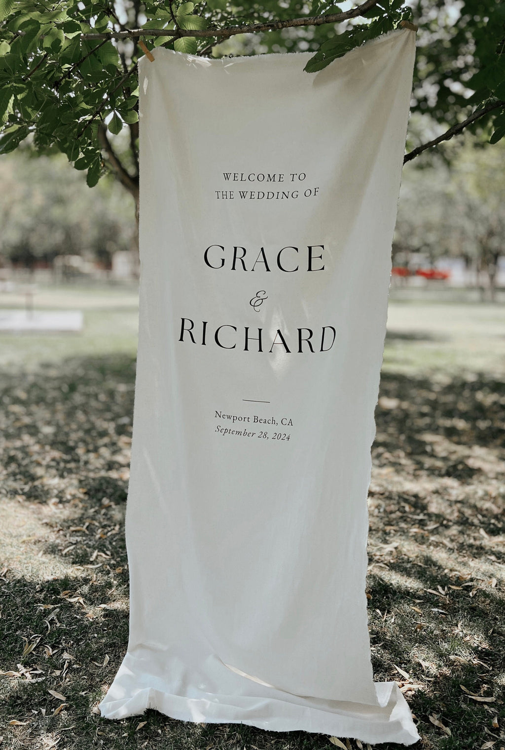 Fabric Wedding Welcome Sign, Personalised Wedding Welcome Sign, Fabric Sign, Custom Linen Wedding Sign, Welcome Sign