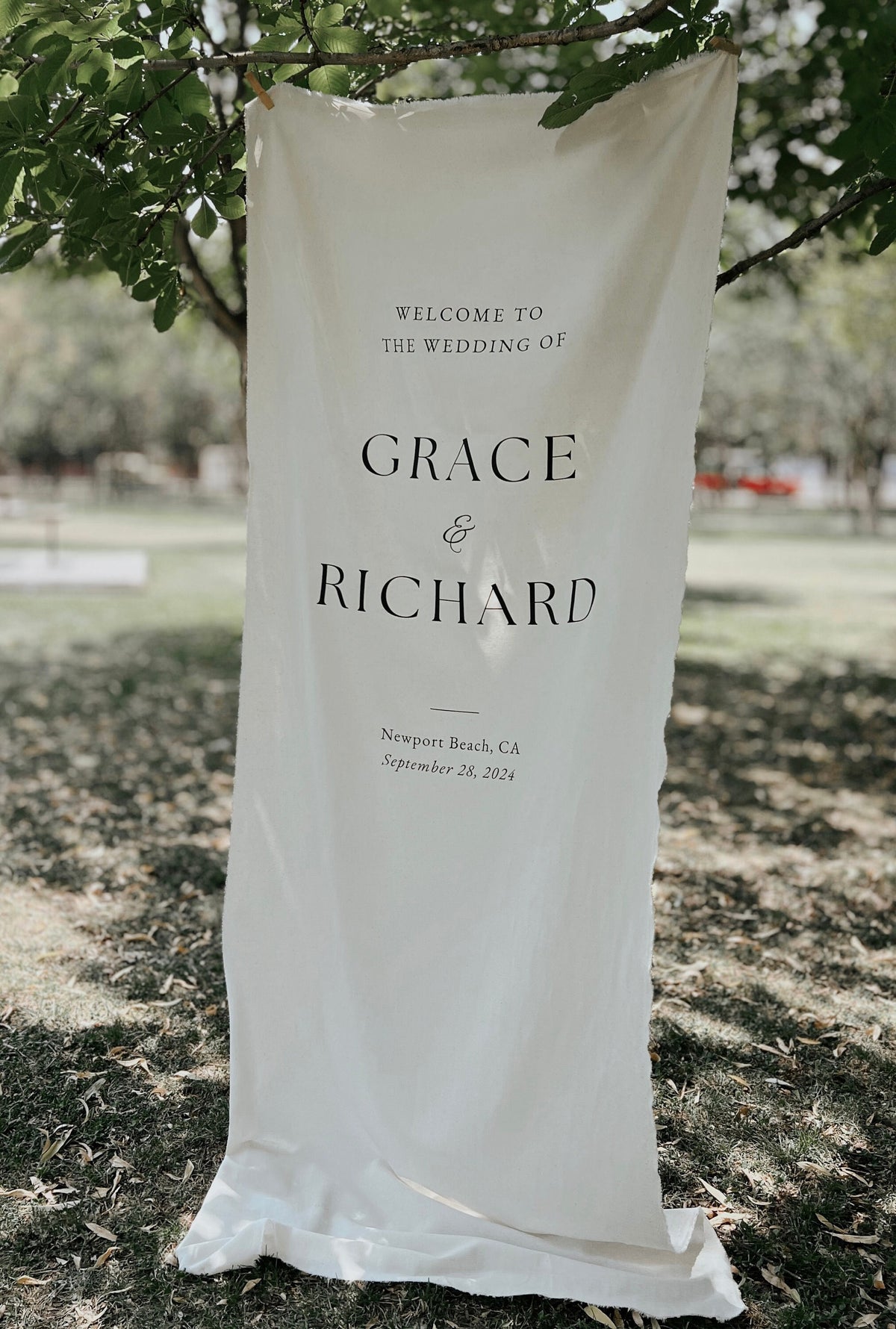 Fabric Wedding Welcome Sign, Personalised Wedding Welcome Sign, Fabric Sign, Custom Linen Wedding Sign, Welcome Sign