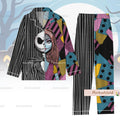 Halloween Jack And Sally Costume Pajamas, Nightmare Before Christmas Pajamas Set, Horror Movie Shirt, Halloween Cosplay