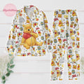 Christmas Winnie The Pooh Pajamas Set, Pooh And Friends Funny Holiday Pajamas, Magic Kingdom Merch, Cartoon Movie Merch, Gift For Fan