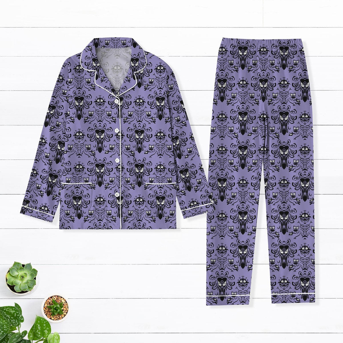 Haunted Mansion Thick Pajamas, Hitchhiking Ghosts Midnight Shirt, Disney Trip Shirt, Magic Kingdom Holiday Pajamas, Gift For Fan