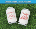 Crawfish Boil Wedding Shower Can Coolers, Crawfish and Brews Engagement Neoprene Huggers