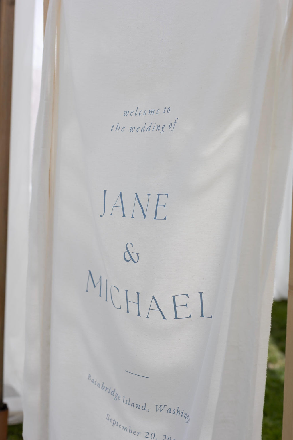 Modern Wedding Welcome Sign, Fabric Sign, Wedding Fabric Welcome Sign, Custom Linen Wedding Sign, Boho Wedding, Wedding Welcome Sign