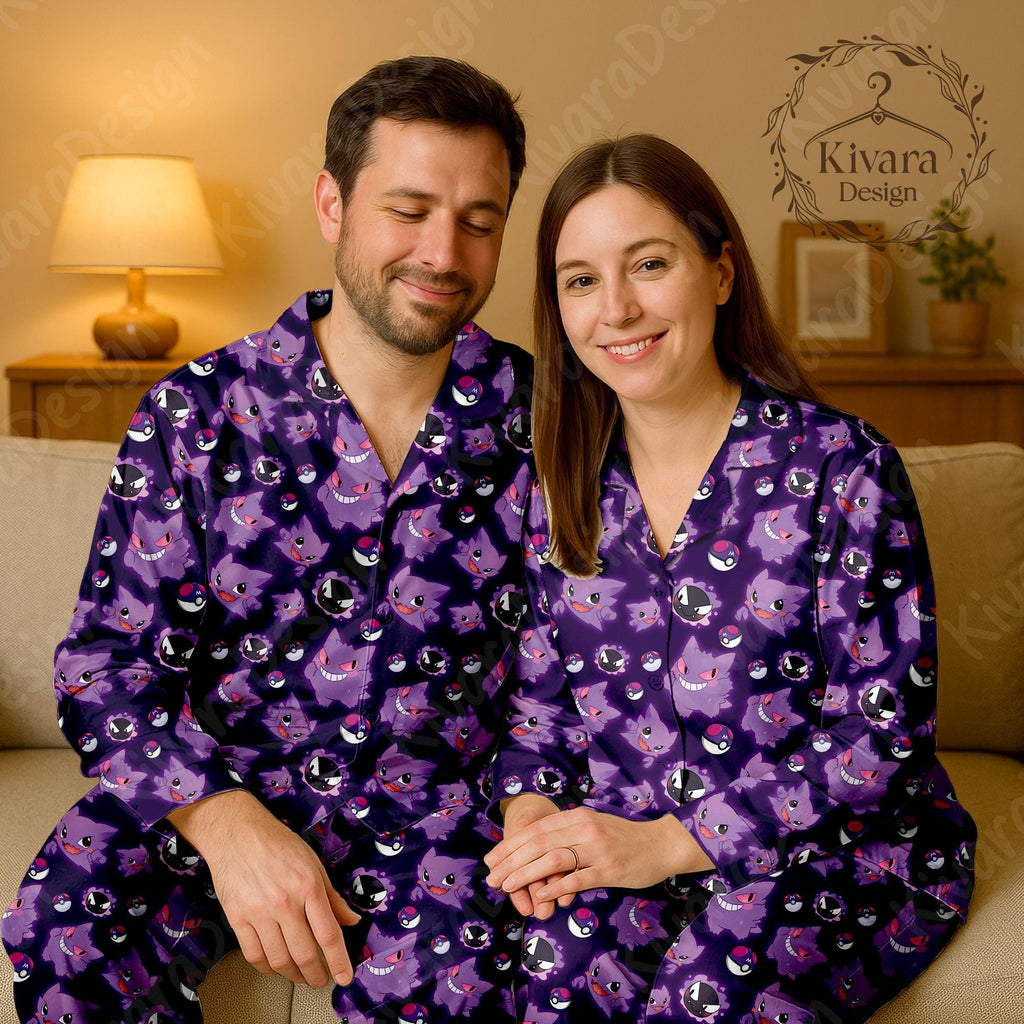 Shadow King Cute Pajamas Set Ghost Type Pajamas Cute Pajamas Comfort for Adult Fans