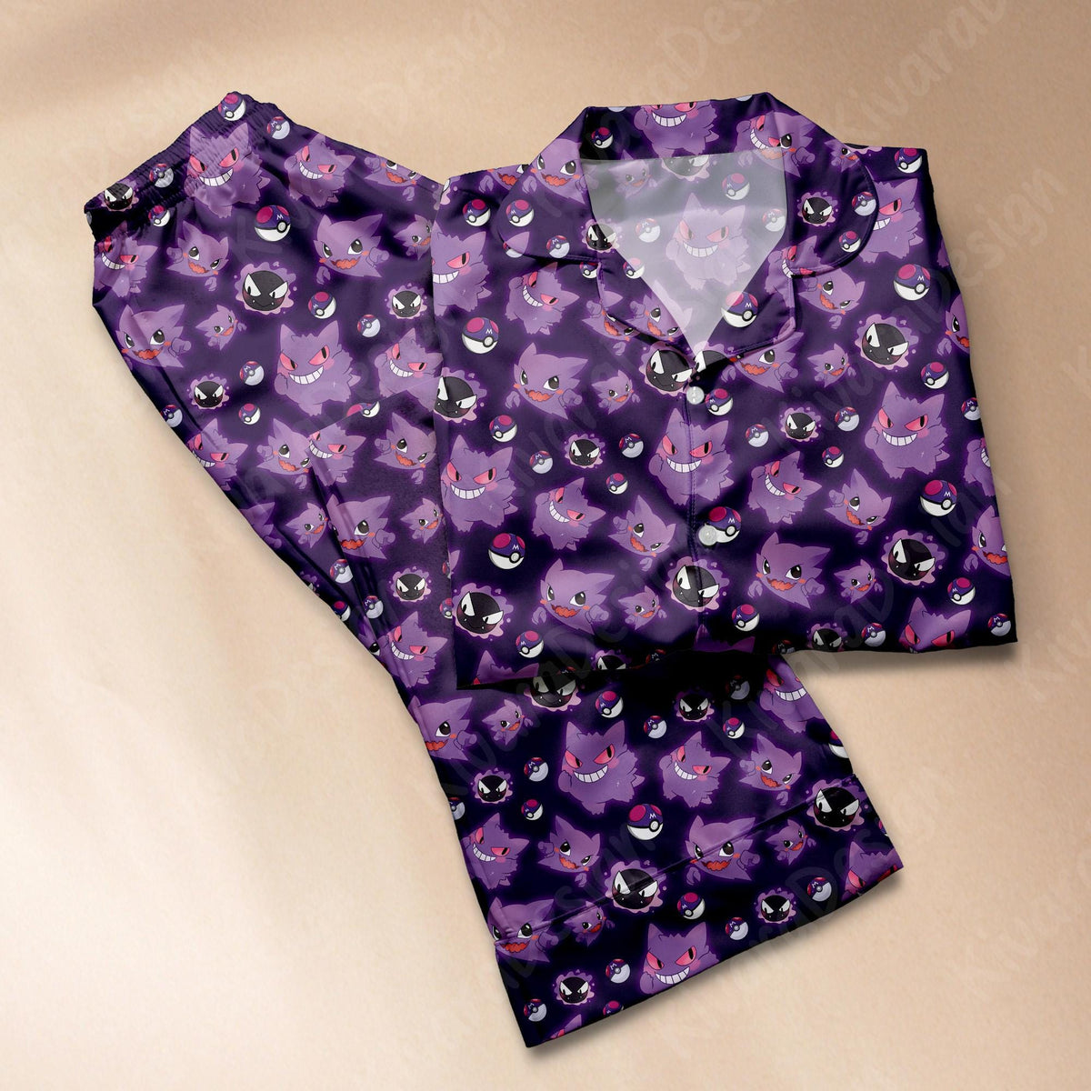 Shadow King Cute Pajamas Set Ghost Type Pajamas Cute Pajamas Comfort for Adult Fans