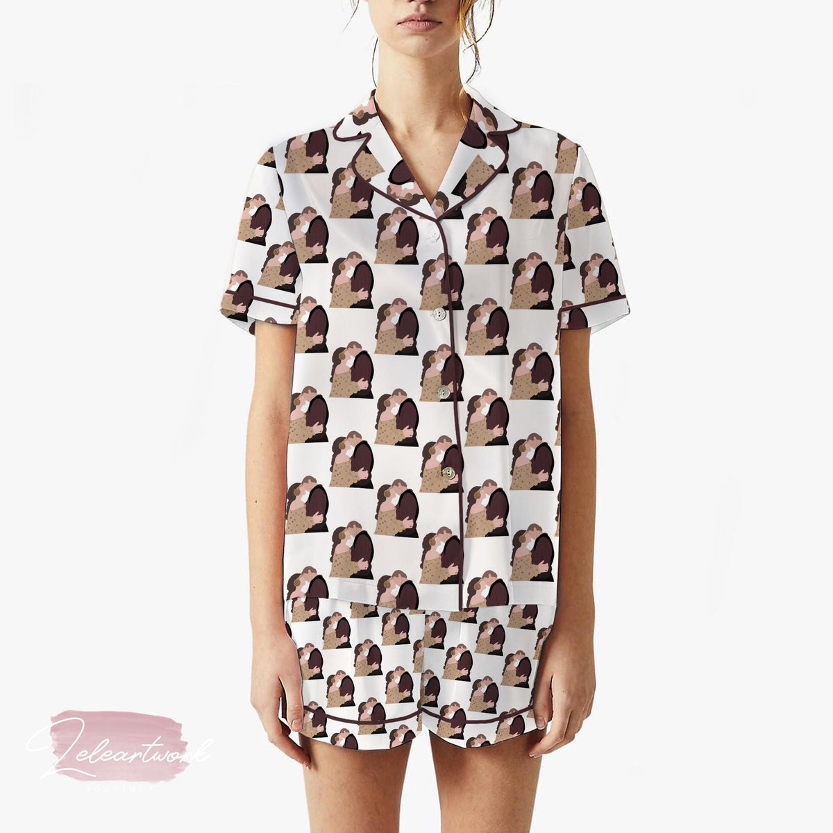 Anakin and Padme Pajama Set – Star Couple Short Sleeve Sleepwear, Soft Star-Inspired Loungewear Gift for Fans