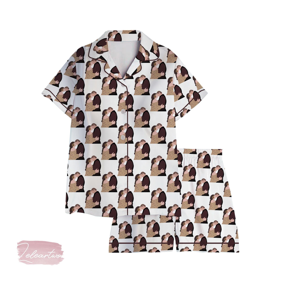Anakin and Padme Pajama Set – Star Couple Short Sleeve Sleepwear, Soft Star-Inspired Loungewear Gift for Fans